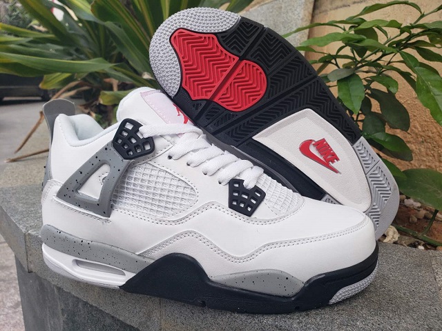 Women Jordan Shoes 4 SuperA White Cement - Click Image to Close